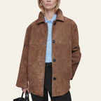 Laluna® | Collared Suede Jacket