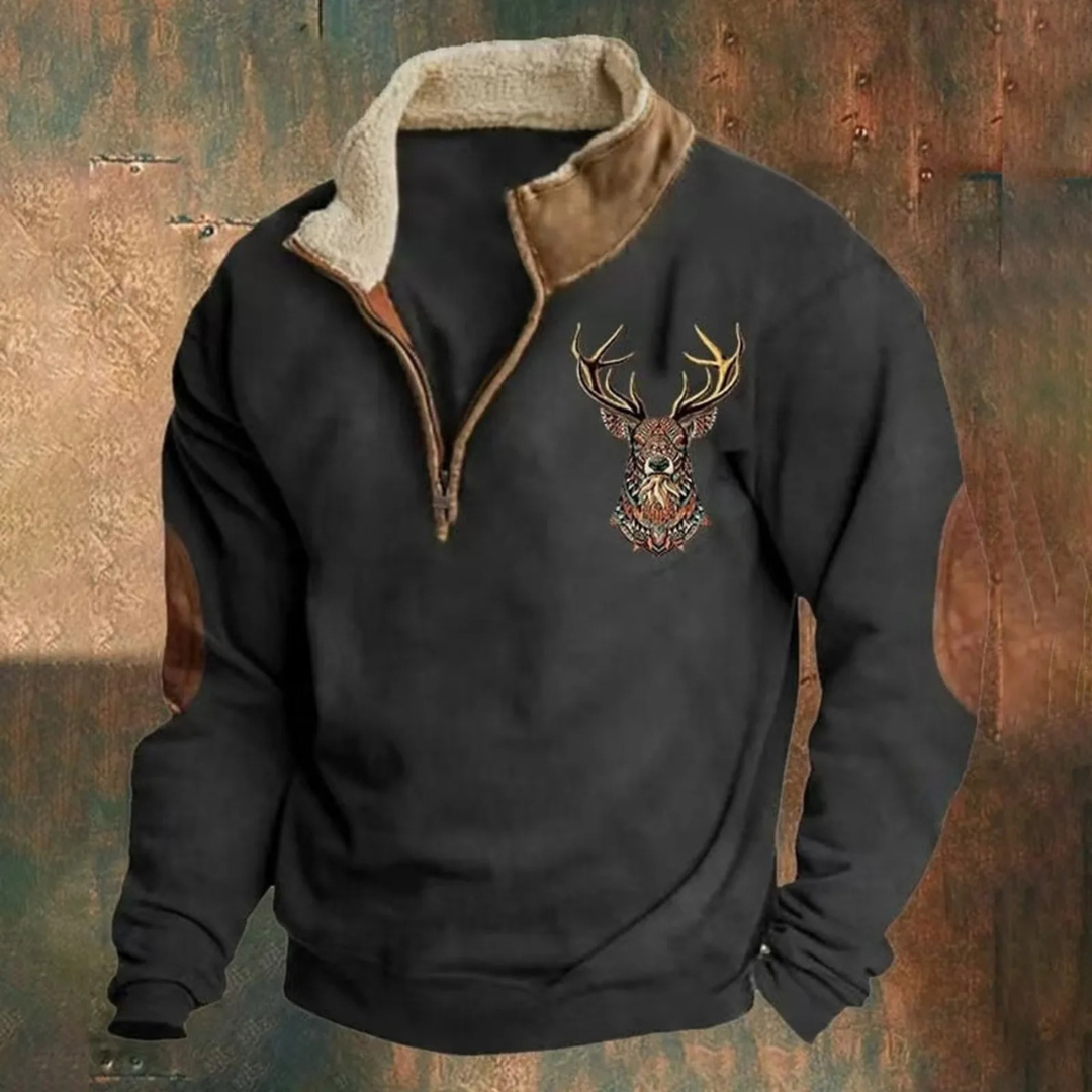 LALUNA® | KLASSIEKE SWEATER MET KWART RITS