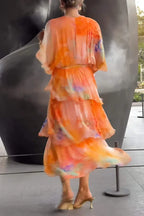 Sophie | Elegante Chiffon Jurk