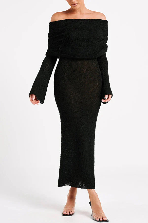 LALUNA® |  OFF-SHOULDER MAXI JURK
