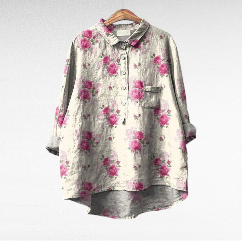 Laluna® | Klassieke Bloemenblouses