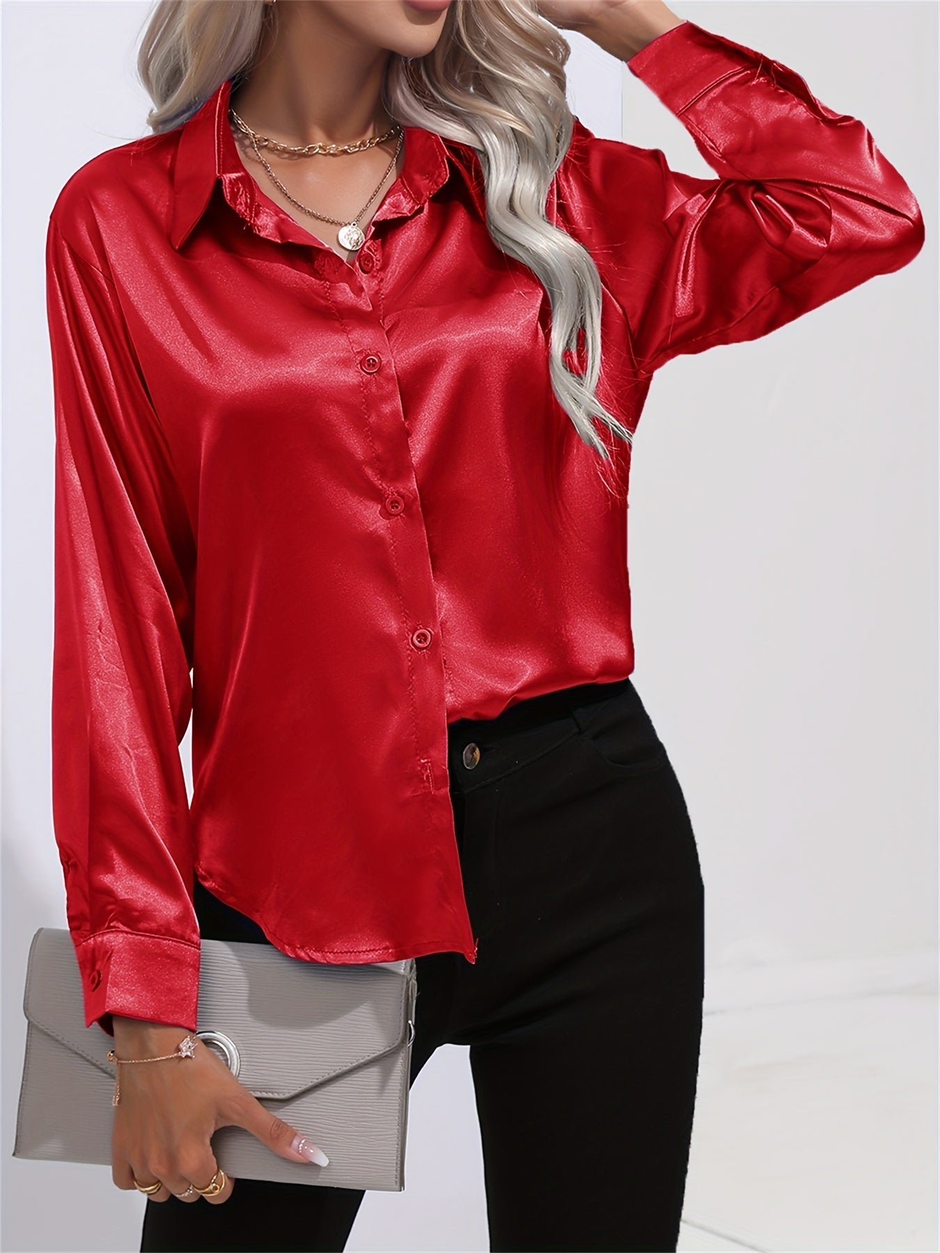 LALUNA® | SATIJNEN BLOUSE