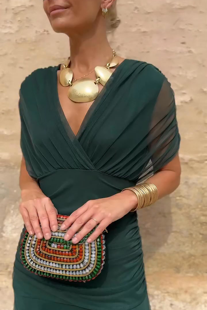 Lotte | Elegante Lange Feestjurk met V-hals