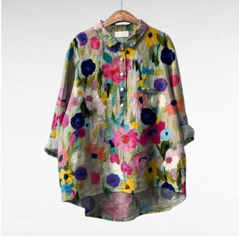 Laluna® | Klassieke Bloemenblouses