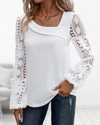 Laluna® | Casual blouse met kant
