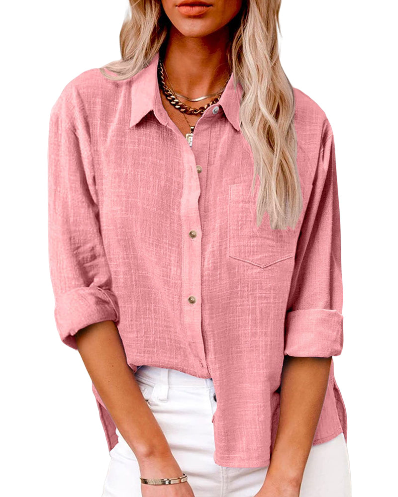 Laluna® | Blouse met lange mouwen