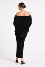 LALUNA® |  OFF-SHOULDER MAXI JURK