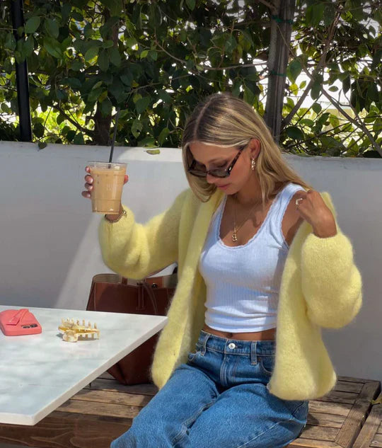 LALUNA®  | MOHAIR CARDIGAN