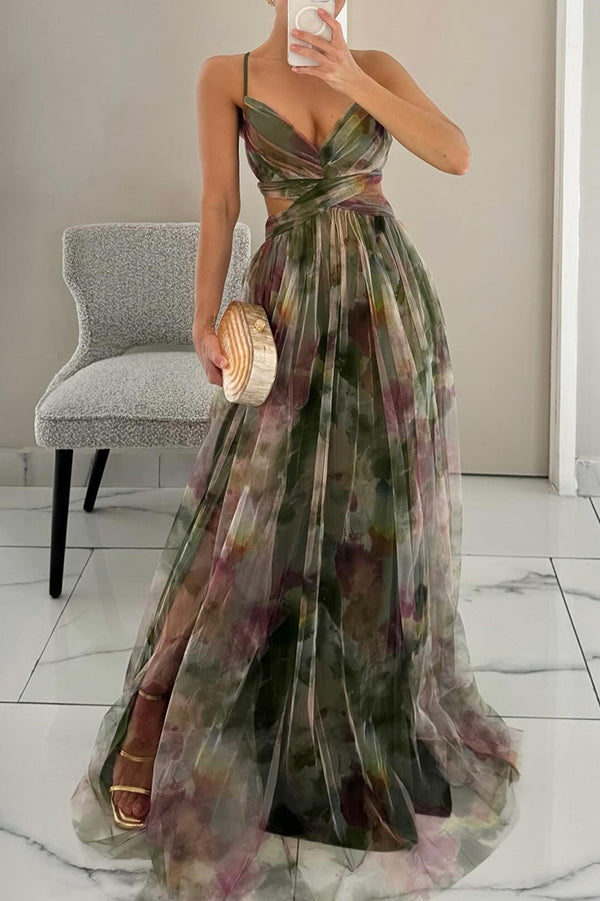 Victoria | Prachtige maxi jurk met bloemenprint
