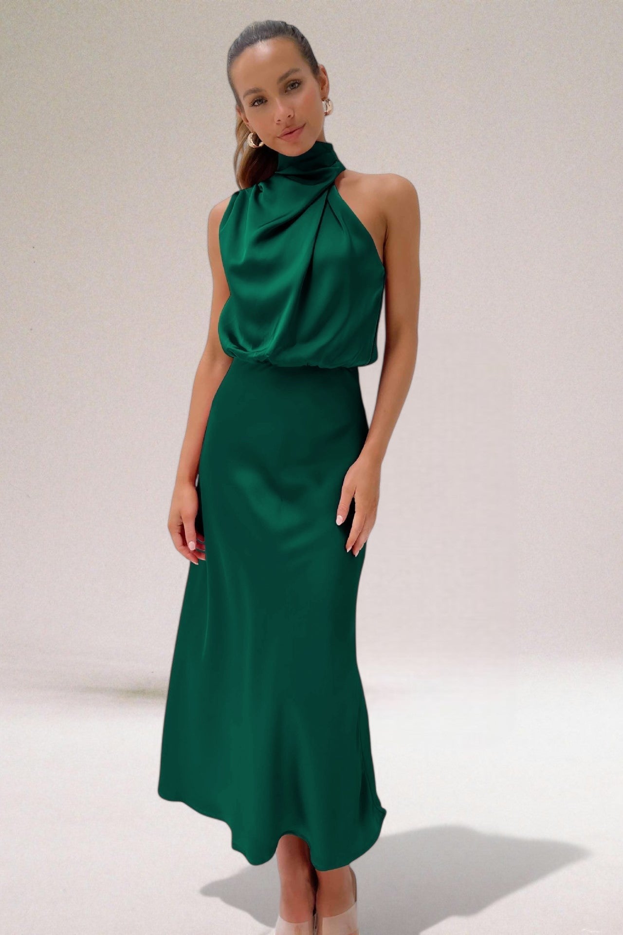 Laluna® | Satijnen Glamour Jurk