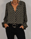 Laluna® | Relaxed V-Hals Midi-Shirt