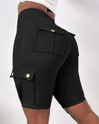 Laluna® | High-waisted shorts met zakken 2+1 Gratis