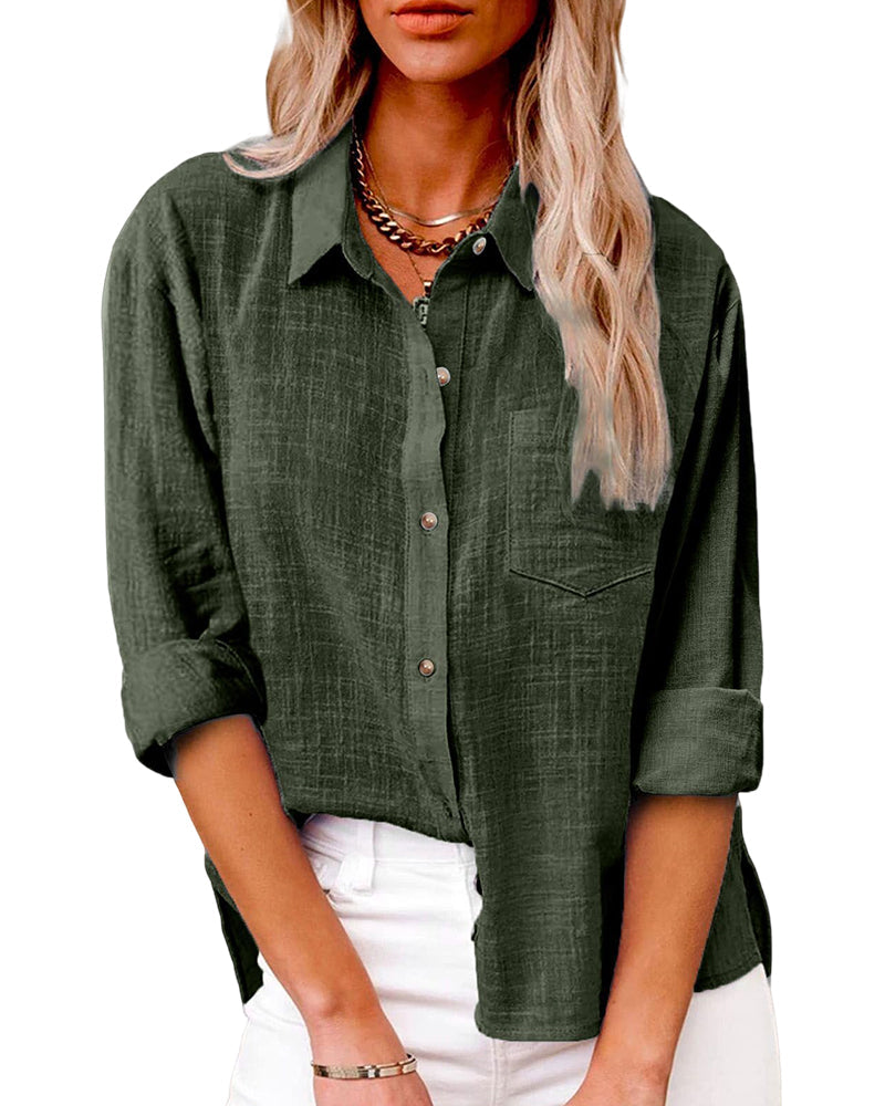 Laluna® | Blouse met lange mouwen