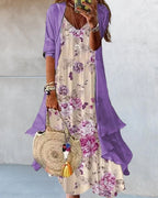 Laluna® | Tweedelige slingjurk met print