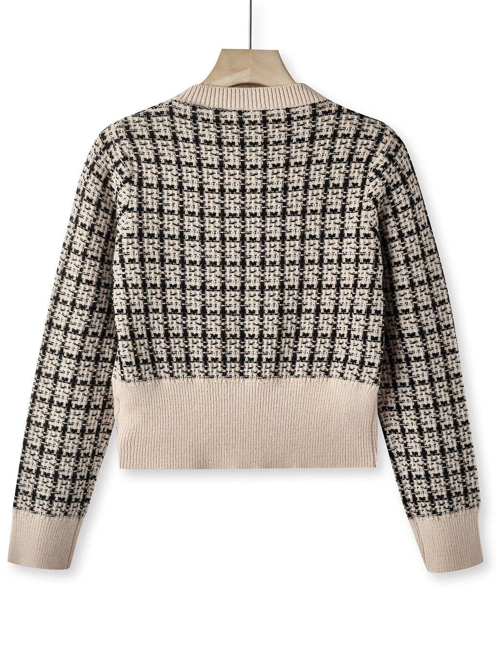 Laluna® | Geruite Cardigan Met Knoopsluiting
