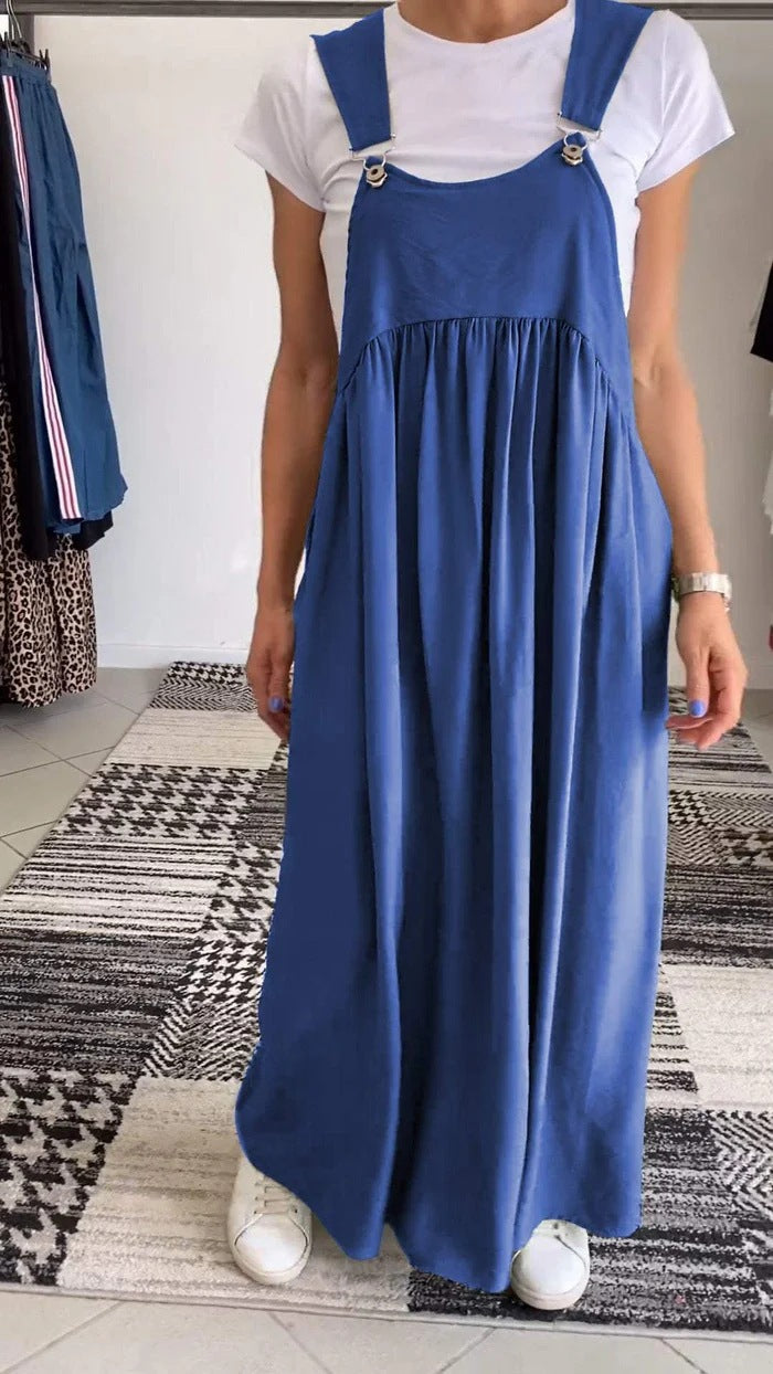 Alice | Casual jurk met effen bretels