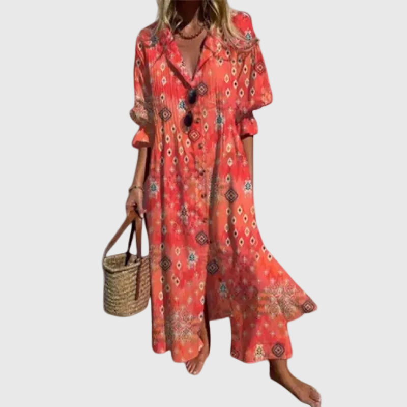 Marloes | Elegante Lange Boho Jurk