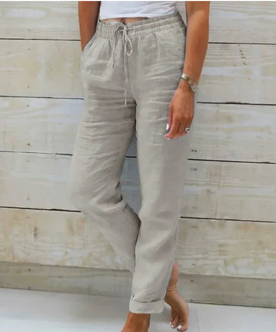 Laluna® | Casual Katoenen Linnen Broek