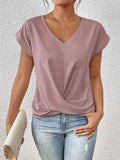 Laluna® |  Casual T-shirt met sweetheart halslijn