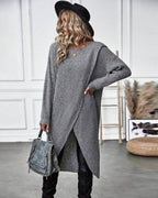 Laluna® | Lange Effen trui-jurk