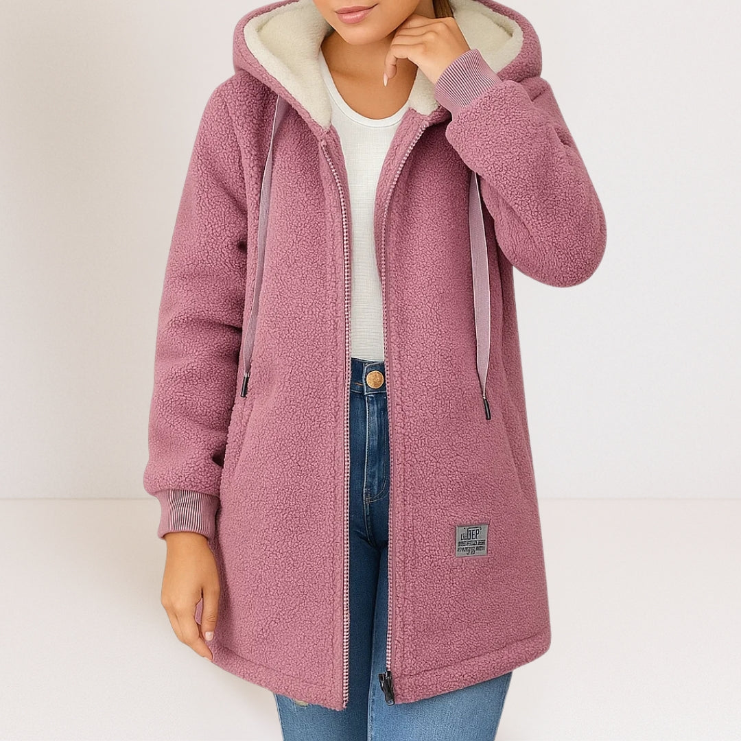 Esther | Fleecejack met capuchon