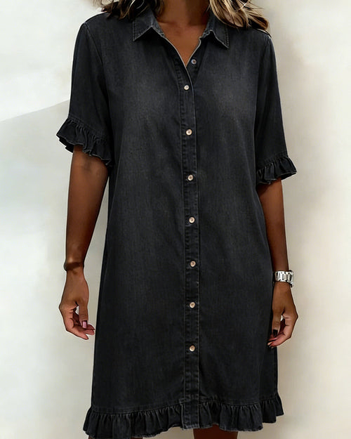 Anouk | Comfortabele Denim Jurk