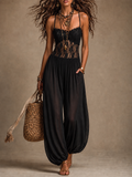 Laia | Halter jumpsuit met vloeiend kant