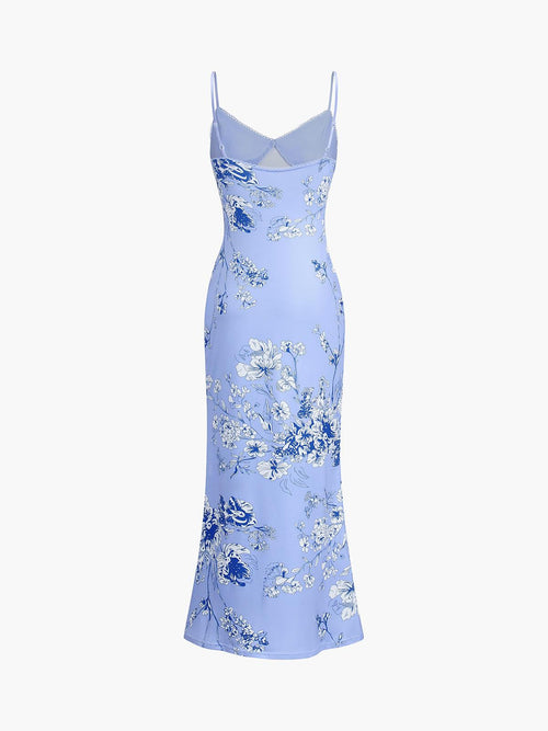Fleur | LANGE JURK MET BLOEMENPRINT