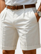 HUIS VAN LOON | Geplooide zomershort voor heren