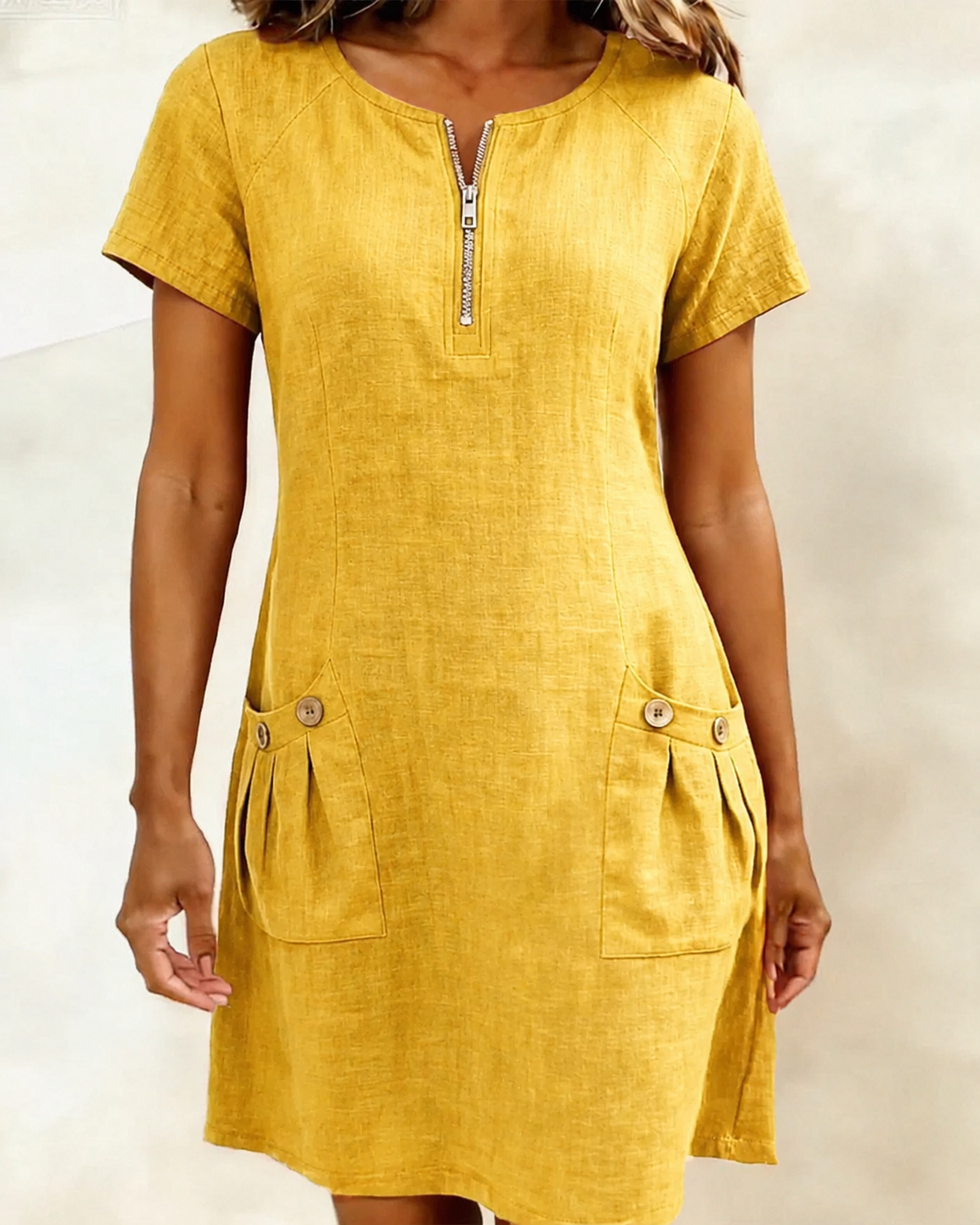 Nina™ Jurk — Natuurlijke elegantie voor elke dag