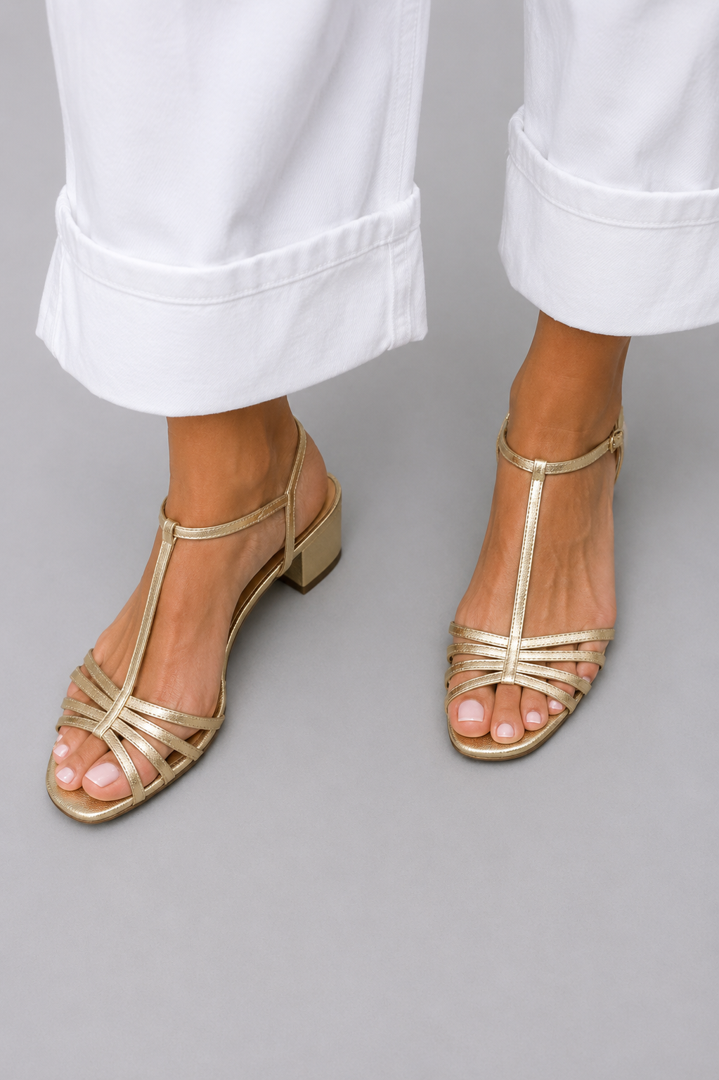 Allegra | Gouden Dagelijkse Elegantie Sandalen