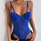 Laluna® | Geborduurde Korset Bodysuit