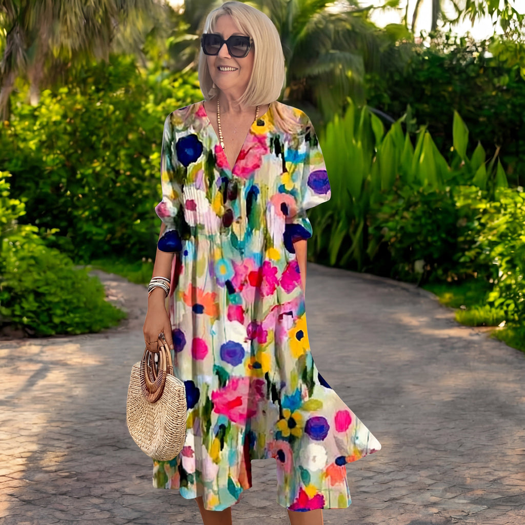 Marloes | Elegante Lange Boho Jurk