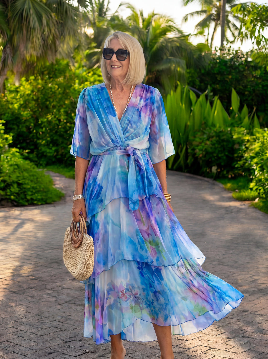 Sophie | Elegante Chiffon Jurk