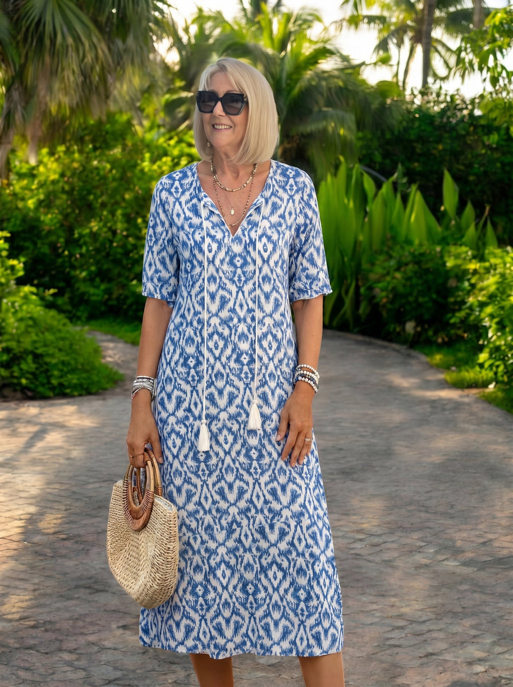 Lisa | Relaxte Boho Midi Jurk