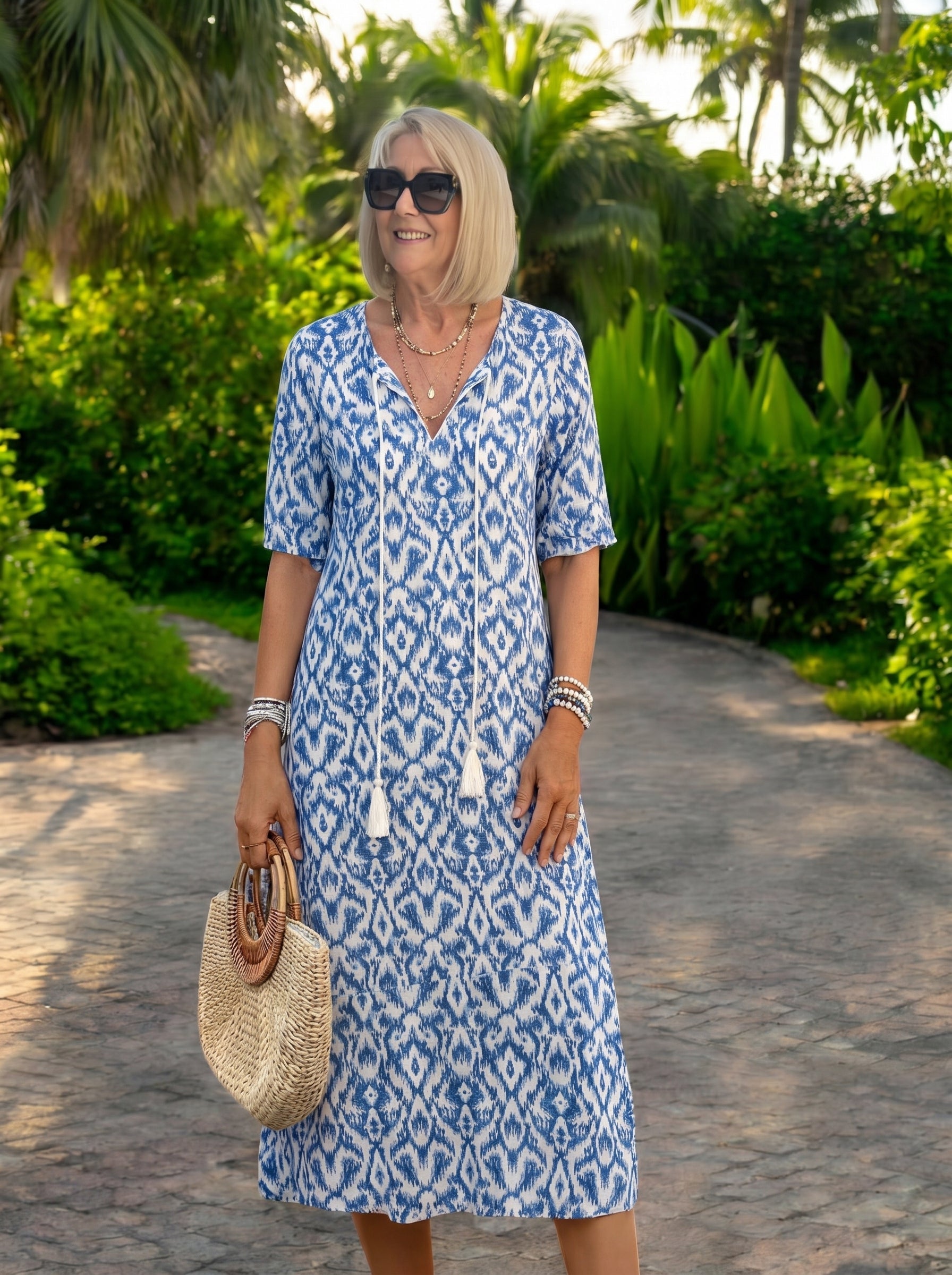 Lisa | Relaxte Boho Midi Jurk