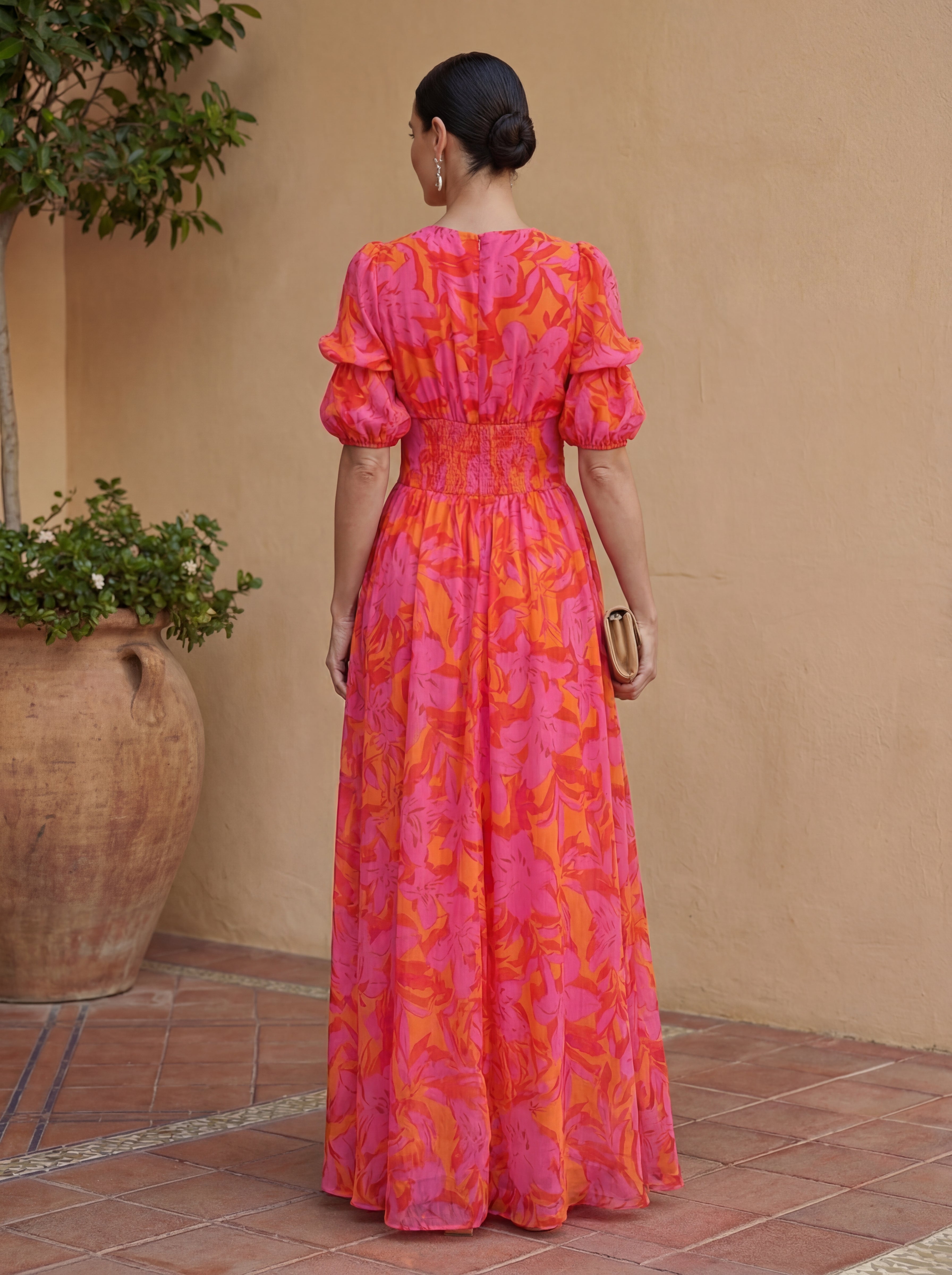 Olivia | Zomerse Maxi Jurk met Bloemprint