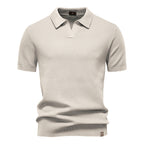 Elegance Polo | Poloshirt met open kraag en lichte structuur