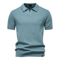 Elegance Polo | Poloshirt met open kraag en lichte structuur