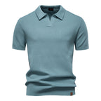 Elegance Polo | Poloshirt met open kraag en lichte structuur