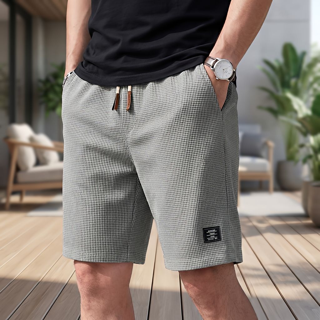 Shorts voor heren | Comfortabele zomershort met elastische taille | 1+1 GRATIS