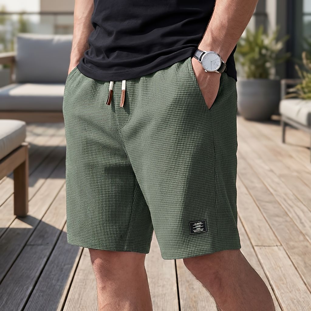 Shorts voor heren | Comfortabele zomershort met elastische taille | 1+1 GRATIS