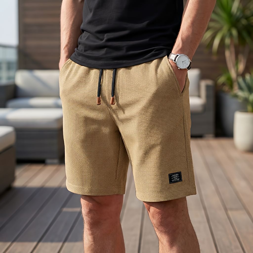 Shorts voor heren | Comfortabele zomershort met elastische taille | 1+1 GRATIS