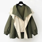 Laluna® | Moderne Tweekleurige Trenchcoat