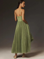 Laluna® | Chique Olijfgroene Dress