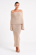 LALUNA® |  OFF-SHOULDER MAXI JURK
