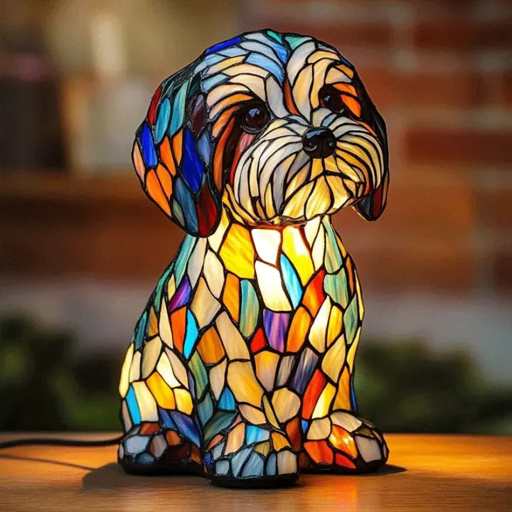 Lichtgevende hond - Handgemaakte Lamp die Harten Laat Stralen