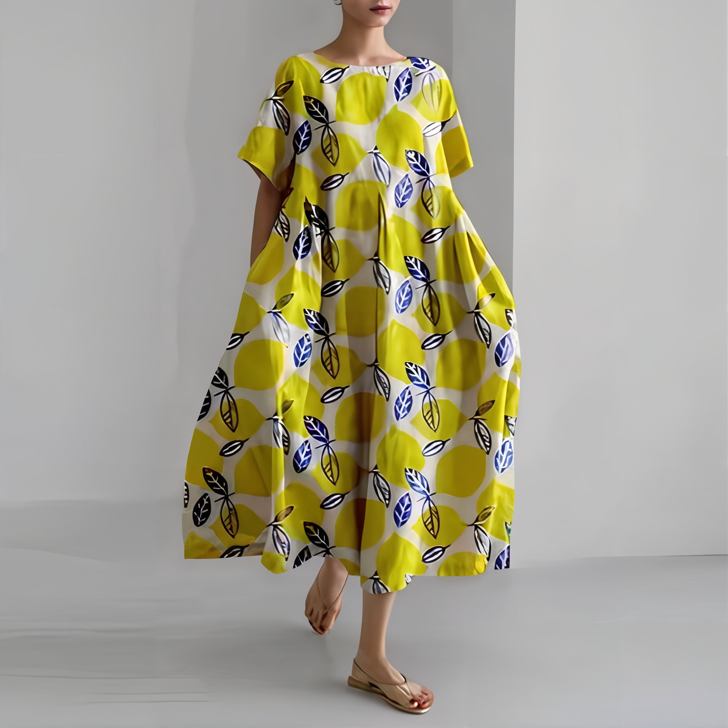 Amelia - Casual Bloemige Maxi Dress