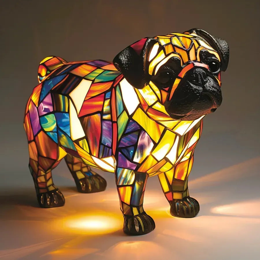 Lichtgevende hond - Handgemaakte Lamp die Harten Laat Stralen