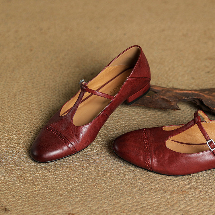 Laluna® | Echte Leren Flats
